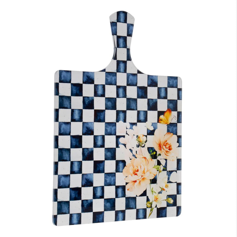 Chic Checkered Lucite Board with Handle